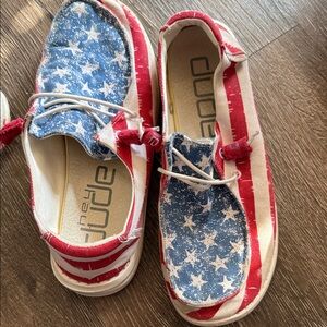 Patriotic Stars and Stripes Shoes